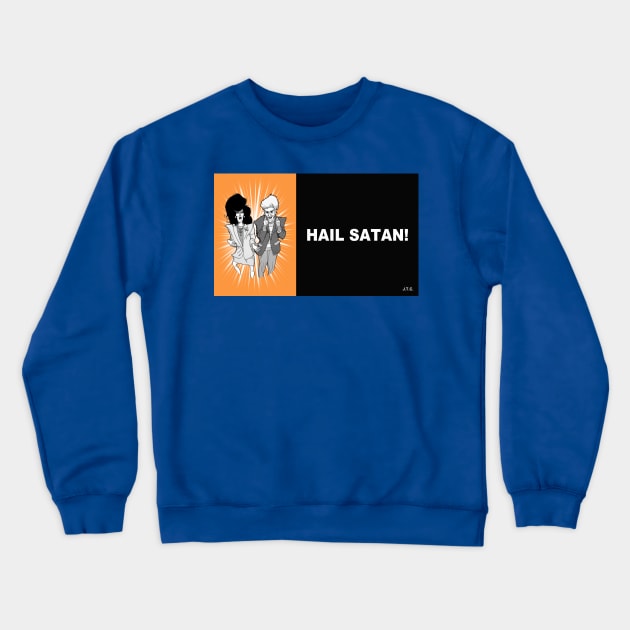 MR. SHOW: HAIL SATAN CHICK TRACT Crewneck Sweatshirt by MattGourley